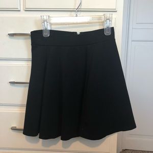 Black mini skirt